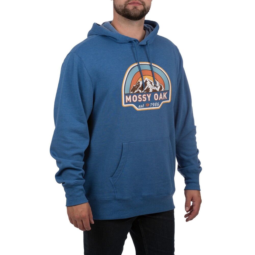 Mossy Oak Men's Graphic Hoodies with Long Sleeves Size S NWT Blue Active Outdoor